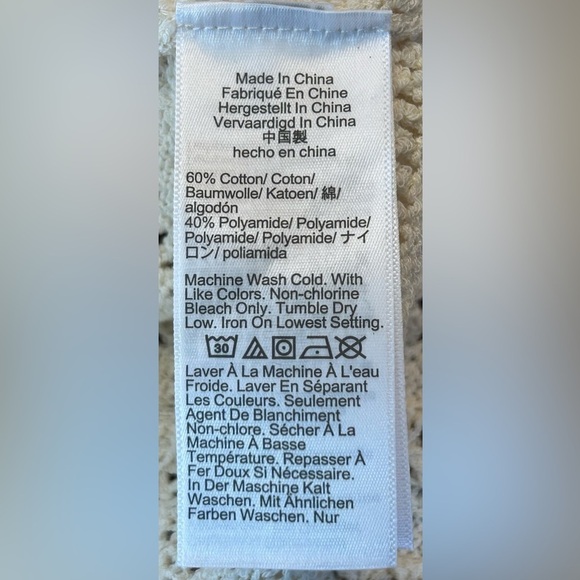 NWT Madewell Scalloped-Trim Open Knit Sweater Tee in Sand, Size XXS - Picture 14 of 15